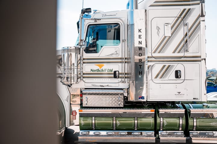 Side Shot of Northchill Ltd Semi truck