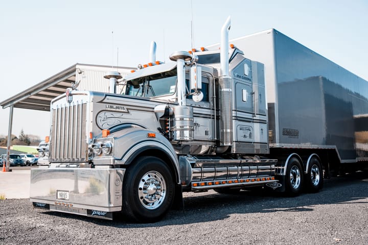 Ontour Semi Truck Parked in Yard